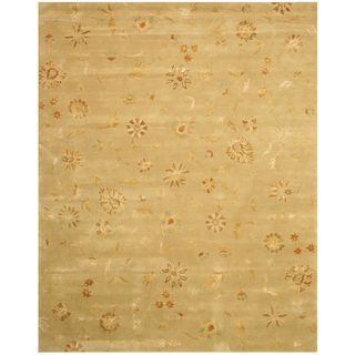 Eorc Hand tufted Modern Floral Wool And Silk Rug (5 X 8)