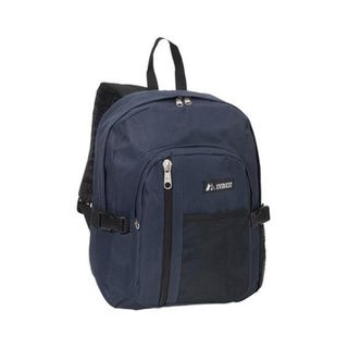 Everest 16 inch Navy Front Mesh Pocket Backpack