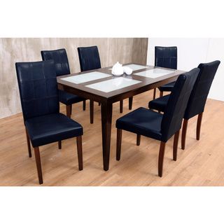 Warehouse Of Tiffany Warehouse Of Tiffany Bass Black 7 piece Dining Set Black Size 7 Piece Sets