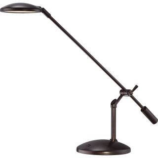 Quoizel Linear Medici Bronze Finish Table Task Lamp