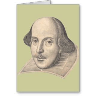 William Shakespeare Greeting Card