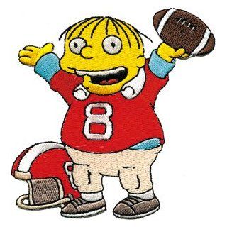 The Simpsons Ralph Wiggum Football Fox TV Show Embroidered Iron On Cartoon Patch