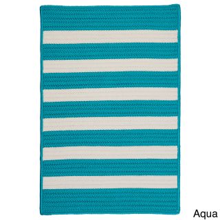 Colonial Mills Striped Out Indoor/ Outdoor Area Rug (8 X 10) Blue Size 8 x 10