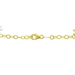 Fremada 14k Two tone Gold Gardenia Charm Bracelet Fremada Gold Bracelets