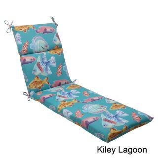 Pillow Perfect Kiley Polyester Outdoor Chaise Lounge Cushion