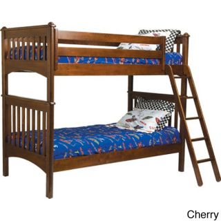 Mission Twin Bunk Bed With Ladder And Safety Rails