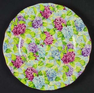 James Kent (England) Hydrangea (New,Granville,Cream Backgrd) Salad Plate, Fine C