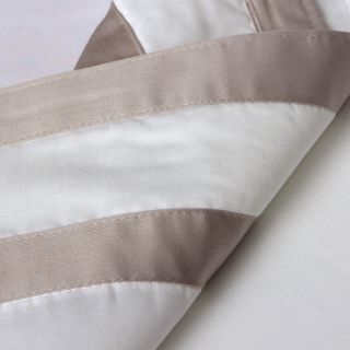 Aspire Linens Inc Egyptian Cotton Sateen 520 Thread Count Double Banded Sheet Set White Size Queen