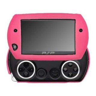 Premium Pink Silicone Gel Skin Soft Cover Case for Sony PSP Go [Accessory Export Packaging] Electronics