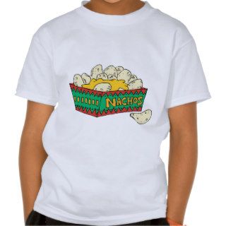 Nachos Mexican Food Junk Snack Food Cartoon Art T shirt