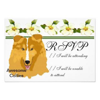 Awesome Collie ~ Sable Rough Collie Face Invite