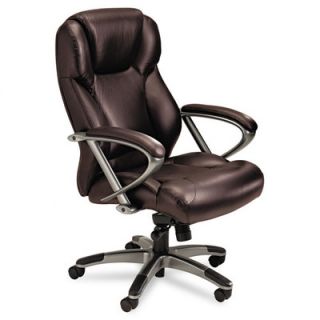Mayline High Back Leather Swivel / Tilt Chair with Arms MLNUL350HBLK / MLNUL3