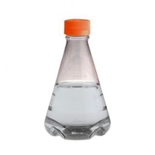 Corning 431408 Polycarbonate 500mL Baffled Bottom Sterile Erlenmeyer Flask with Polypropylene Screw Cap (Case of 25)