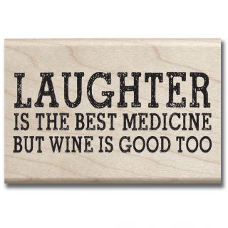 Laugh Out Loud Mounted Rubber Stamp 2x3.25 laughter