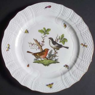 Herend Rothschild Bird (Ro) Service Plate (Charger), Fine China Dinnerware   Bir