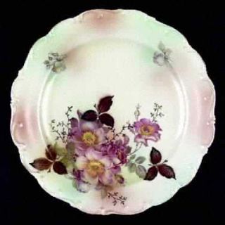 Schumann   Bavaria Wild Rose Scalloped (Rim/Embossed) Dinner Plate, Fine China D