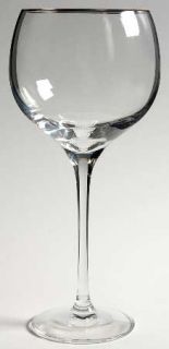 Lenox Solitaire Platinum Balloon Wine   Newer, Dimension Shape, Platinum Trim