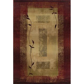 Generations Red/ Beige Area Rug (99 X 122)