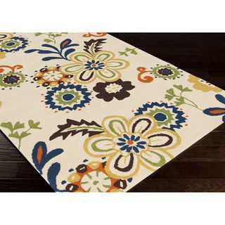 Stella Smith Hand hooked Beige Contemporary Floral Rug (33 X 53)