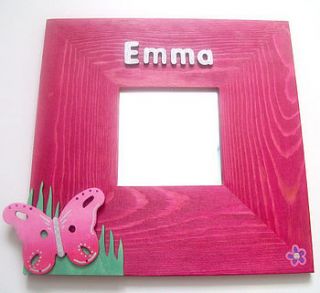 personalised 3d mirror butterfly by dream scene children's gifts