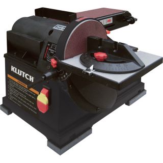 Klutch Benchtop Belt/Disc Sander — 1/2 HP, 2200 RPM  Polishing   Sanding Tools