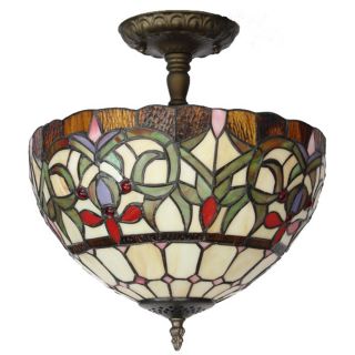 Amora Lighting Tiffany Style Ceiling Lamp