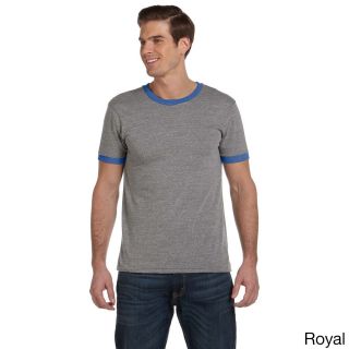 Alternative Mens Contrast Ringer Crew Neck T shirt Blue Size L