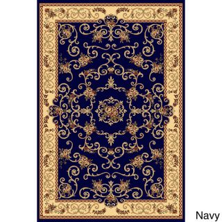 Rugs America Corp New Vision Souvanerie Area Rug (53 X 710) Navy Size 53 x 76