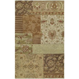 Euphoria Patchwork Multi Tufted Wool Rug (20 X 30)