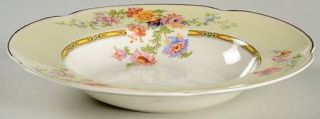 Johnson Brothers Acanthus Rim Soup Bowl, Fine China Dinnerware   Pareek,Florals,