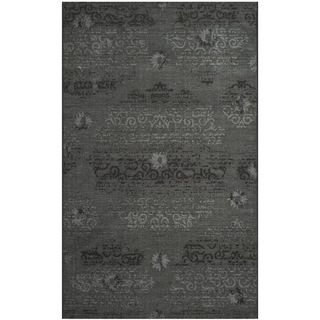 Safavieh Palazzo Black/gray Over dyed Chenille Area Rug (5 X 8)