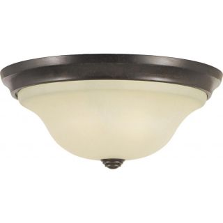 Hs Basic Coordinates Grecian Bronze One light Flush Mount Fixture