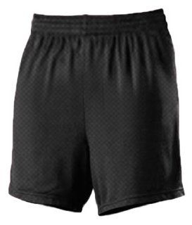 Alleson 564PWY Girl s Mesh Basketball Shorts BK   BLACK GL  Sports & Outdoors