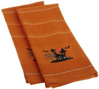 DII Haunted House Embroidered Dishtowel, Set of 2   Dish Towels