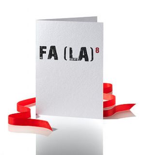 pack of four fa la christmas cards by betsy benn
