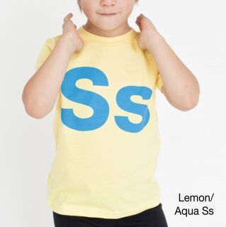 American Apparel Kids Alphabet T shirt