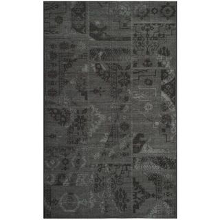 Safavieh Palazzo Black/gray Indoor Over dyed Chenille Rug (5 X 8)