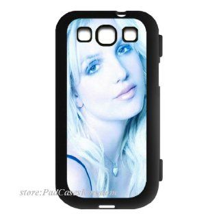 Samsung Galaxy S3 S III Flip case with singer Britney Spears pattern designed by padcaseskingdom(Black) Cell Phones & Accessories