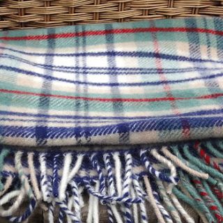 traditional tartan wool blanket by artbox