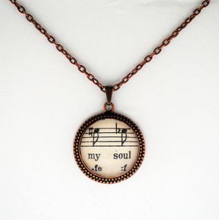 music to my soul pendant by naturally heartfelt