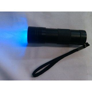LEDwholesalers Uv Ultraviolet Light 9 LED Flashlight 380 385 Nm 3 AAA, 7301uv385   Basic Handheld Flashlights  