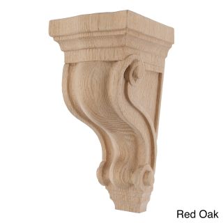 Hand carved Unfinished Solid Hardwood Corbel
