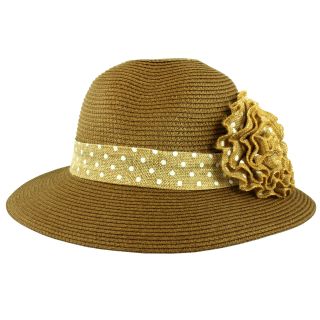 Faddism Faddism Vintage Summer Travel Hat Brown Size One Size Fits Most