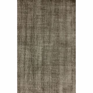 Nuloom Hand Knotted Wool Overdyed Solid Cocoa Rug (7 6 X 9 6)
