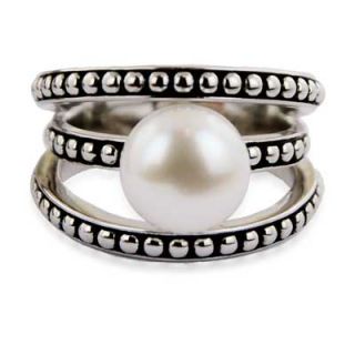 Honora 9.0   9.5mm Cultured Freshwater Pearl Ring in Sterling Silver