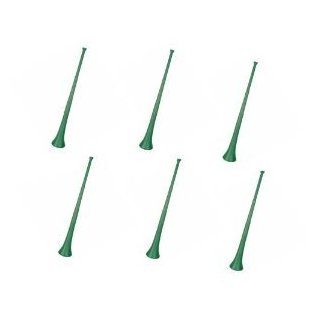 Vuvuzela   South African Style Collapsible 29 inch Horns, Green (Pack of 6) Toys & Games