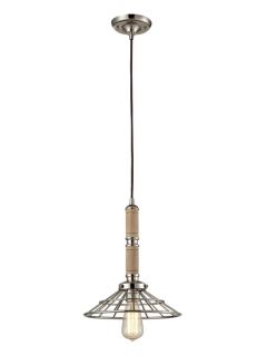 Spun Wood Collection 1 Light Pendant Lamp by Artistic Lighting