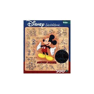 Disney Sketchbook  Mickey Mouse   500 Pieces Jigsaw Puzzle Toys & Games