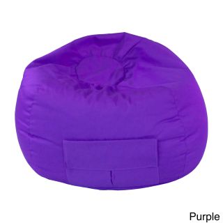 Gold Medal Gold Medal Small/ Toddler Denim Look Cargo Pocket Bean Bag Chair Purple Size Small