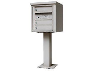 Free Standing Pedestal Mailboxes with 9 Tenant Doors  Suggestion Boxes 
